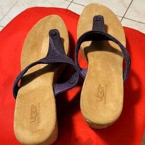 UGG Purple Suede Sandal